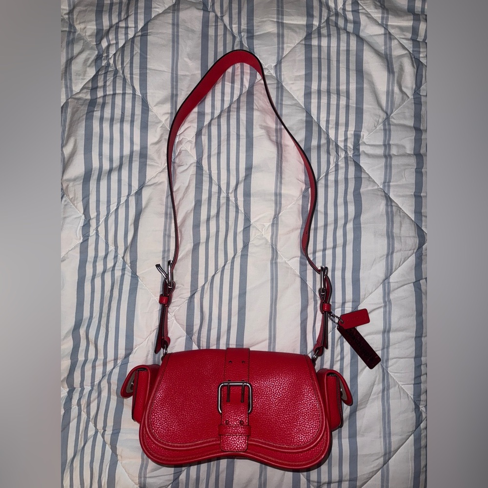 Coachtopia  Red Leather Shoulder Bag